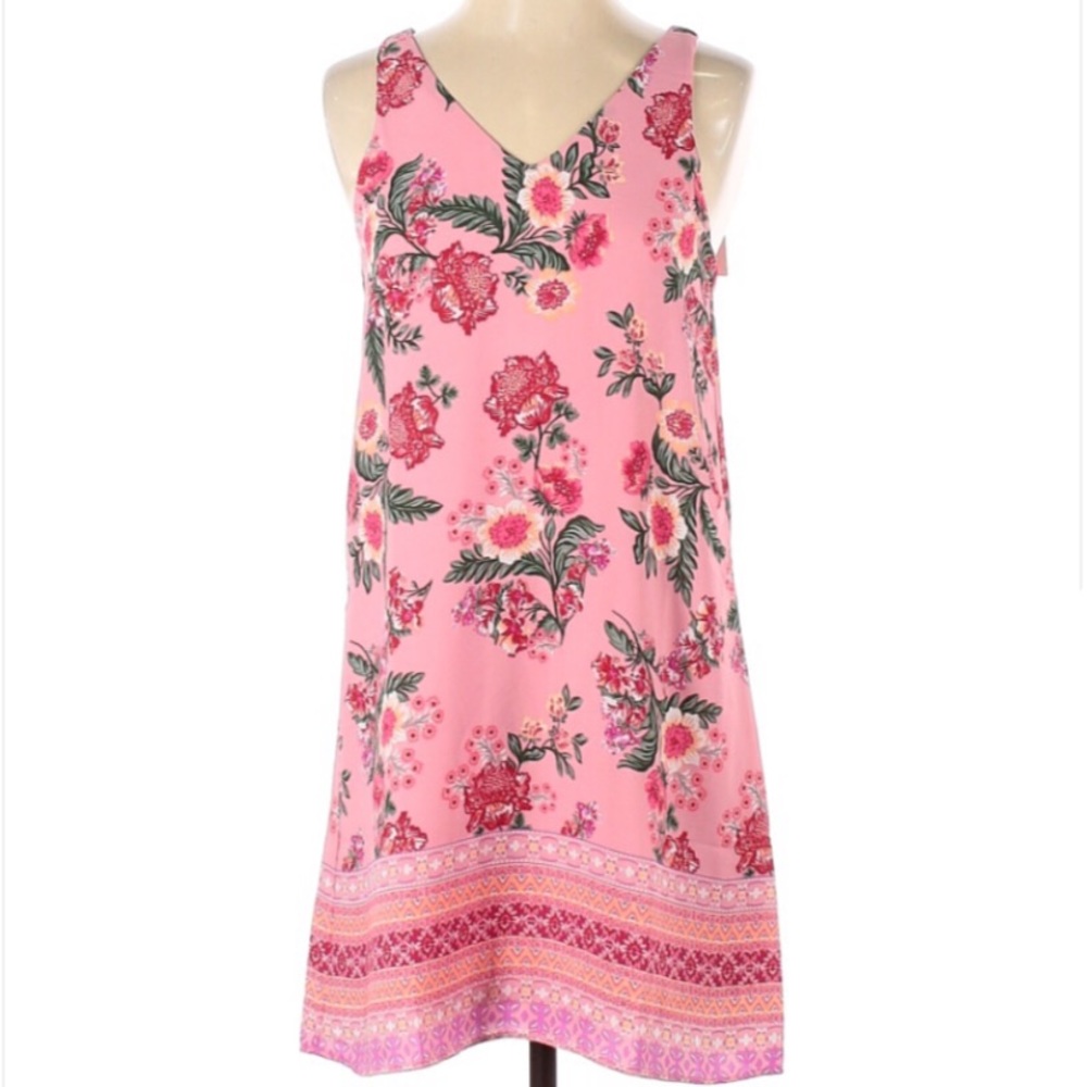 Pink Rose Vintage Boho Chic Dress